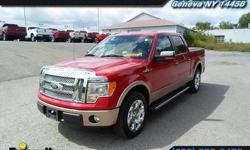 Used 2011 Red Ford F-150 Supercrew Lariat with 5.0L V8. Very Comfortable with plenty of room for passengers. Stop by Friendly Ford today to go for a test drive, or call the Friendly Ford Sales Team for more information at 315-789-6440.
Our Location is: