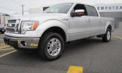 ""FORD CERTIFIED"", ""LOW MILEAGE"", 2011' FORD F-150 LARIAT W/508A PACKAGE, 4D SuperCrew, Ingot Silver Metallic, Black w/Leather-Trimmed Bucket Seats, 5.0L V8 FFV, 6-Speed Automatic Electronic, 4 Wheel Drive, Power Moonroof, Lariat Plus Package