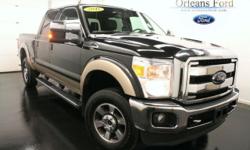 ***6.2L GAS V8***, ***CLEAN CAR FAX***, ***FX4 OFF ROAD PACKAGE***, ***LARIAT***, ***LEATHER***, ***ONE OWNER***, and ***REMOTE START***. Crew Cab! Are you looking for a wonderful value in a vehicle? Well, with this robust 2011 Ford F-350SD, you are going