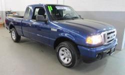 Very well maintained 2011 Ranger XLT, 4 door Extended Cab, 4.0L V6 SOHC, 5-Speed, stunning Vista Blue Metallic. BUY WITH CONFIDENCE***NOT AN AUCTION CAR**, CLEAN VEHICLE HISTORY....NO ACCIDENTS!, FRESH TRADE IN, hard to find unit with; ABS brakes, Air