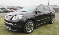 Comfort style and efficiency all come together in the 2011 GMC Acadia. This Acadia has been driven with care for 35822 miles. Never be bored with the numerous built-in features such as: roof rackDVD entertainment systemheated seatspower seatsmoon roofrear