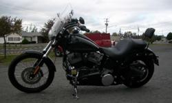 1584 cubic centimeter/96 cubic inch engine, 6-Speed Transmission,
Upgrades include:
Small side bag, Upgraded Seat with Backrest,
Pull back Handle Bars, Vance Hines Pipes, Anti-vibration Grips,
Spartan Removable Windshield, Serviced and Inspected,
Only