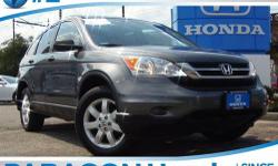 Honda Certified and AWD. Hurry in! Call and ask for details! Only one owner, mint with no accidents!**NO BAIT AND SWITCH FEES! Imagine yourself behind the wheel of this great 2011 Honda CR-V. Designated by Consumer Guide as a Compact Car Best Buy in 2011.