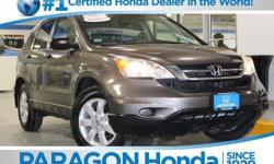 Honda Certified and AWD. Welcome to Paragon Honda! What a price for an 11! Only one owner, mint with no accidents!**NO BAIT AND SWITCH FEES! brbrLooking for a terrific deal on a stunning 2011 Honda CR-V? Well, we've got it! Consumer Guide Compact Car Best