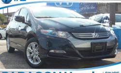 Honda Certified, 1.3L I4 SOHC i-VTEC, and CVT. Black Beauty! Hybrid! Save the Planet! Only one owner, mint with no accidents!**NO BAIT AND SWITCH FEES! Here at Paragon Honda, we try to make the purchase process as easy and hassle free as possible. We