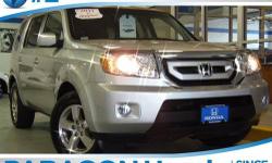 Honda Certified and 4WD. Wonderful gas mileage for an SUV! Fuel Efficient! Only one owner, mint with no accidents!**NO BAIT AND SWITCH FEES! Imagine yourself behind the wheel of this good-looking 2011 Honda Pilot. Honda Certified Pre-Owned means you not