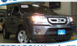 Honda Certified and 4WD. Wonderful fuel economy for an SUV! Great MPG! Only one owner, mint with no accidents!**NO BAIT AND SWITCH FEES! Looking for an amazing value on a superb 2011 Honda Pilot? Well, this is IT! New Car Test Drive said, ""...plenty of