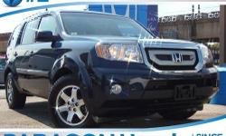 Honda Certified and 4WD. Great MPG! Super gas saver! Only one owner, mint with no accidents!**NO BAIT AND SWITCH FEES! This stunning 2011 Honda Pilot is the one-owner SUV you have been looking to get your hands on. Honda Certified Pre-Owned means you not