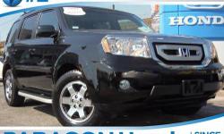 Honda Certified and 4WD. Wonderful fuel efficiency for an SUV! GPS Nav! Only one owner, mint with no accidents!**NO BAIT AND SWITCH FEES! If you demand the best things in life, this terrific 2011 Honda Pilot is the gas-saving SUV for you. Consumer Guide