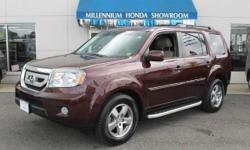 2011 Honda Pilot EX L - 4X4 - Sunroof - DVD-Rear Cam - Htd Leather - Very Clean - 25K Mi!! 2011 Honda Pilot EX-L 4dr SUV 4WD (3.5L 6cyl ) with Dark Cherry Pearl Exterior, Ivory Interior. Loaded with 3.5L V6 Engine, 8-Passenger Seating, Leather Seats,