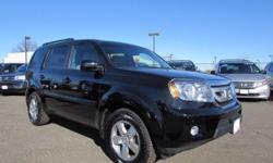 Check out this 2011 Honda Pilot EX-L. It has an Automatic transmission and a V6 3.5L engine. This Pilot has the following options: 2nd row leather-trimmed 60/40 split reclining, sliding, flat-folding bench seat, Leather-wrapped steering wheel, 512-watt