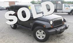 To learn more about the vehicle, please follow this link:
http://used-auto-4-sale.com/108762351.html
***CLEAN VEHICLE HISTORY REPORT***, ***ONE OWNER***, and ***PRICE REDUCED***. Wrangler Unlimited Sport, 3.8L V6 SMPI, 4-Speed Automatic VLP, 4WD, Air