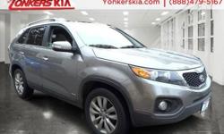 2011 KIA Sorento EX with 3rd row, AWD, leather seats, panoramic sunroof, rear camera, bluetooth and so much more.** Yonkers Kia is the largest volume Kia dealership in the Tri-State area. We've achieved this by making sure all our customers are 100%