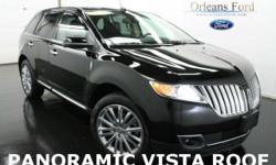 ***MOONROOF***, ***NAVIGATION***, ***CLEAN CARFAX***, ***ELITE PACKAGE***, ***20"" CHROME CLAD WHEELS***, and ***PREMIUM PACKAGE***. All Wheel Drive! How alluring is this terrific-looking 2011 Lincoln MKX? New Car Test Drive said it ""...brakes more