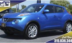 Great handling on dry roads or in bad weather are here for you in this 2011 Nissan Juke. This fun SUV offers a sporty ride, all weather grip, great fuel economy, and funky styling all in one package. There likely is not another vehicle out there that