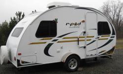 2011 R-Pod 171 , , Like new , Hardly used , Has heat,,3 way fridge,, Hot water,, micro/convection, ,Air, ,cook top,, bath,,queen bed, screen room ,,, light weight around 2300 lbs, asking $9,500 call 914-799-1896 or 607-865-8818