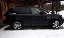 Loaded 2011 Black Range Rover HSE Sport Utility 4D. V8, 5.0 Liter. 4WD. Luxury package. Only 13,000 miles. Leather interior. Excellent condition. Satellite radio and MP3/CD player, heated power seats, A/C, GPS. Moonroof. Ski rack. Loaded.