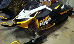 2011 Ski Doo MxZ X-RS 800 ETEC1900 miles.
KYB-Pro40 shock package standard on the XRS as well as wider running boards, reinforced rails, and forward steering.
Extras include - Track studded with 126 - 1.5" studs, knee pads, knee air deflectors, toe hooks