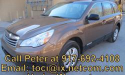 2011 Subaru Outback AWD 5 door wagon in like new condition. The car has a CARFAX clean title guarantee. 1 Owner Vehicle. Vehicle qualifies for low interest rate Credit Union Financing. Bronze Pearl exterior, in excellent condition with no dents or