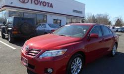 2011 CAMRY XLE-4CYL. FWD- RED, NAVIGATION, LEATHER INTERIOR, MOONROOF, ALLOY WHEELS. CLEAN, IN OUT AND FRESHLY SERVICED. TOYOTA CERTIFIED WITH 1.9% FINANCING AVAILABLE UP TO 60 MONTHS. THIS VEHICLE IS ALSO SOLD WITH OUR EXCLUSIVE LIFETIME POWERTRAIN
