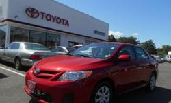 2011 TOYOTA COROLLA LE - EXTERIOR RED - POWER WINDOWS - KEY LESS ENTRY - BLUETOOTH HANDS-FREE PHONE - CERTIFIED - LOW MILES
Our Location is: Interstate Toyota Scion - 411 Route 59, Monsey, NY, 10952
Disclaimer: All vehicles subject to prior sale. We