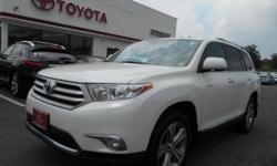 2011 TOYOTA HIGHLANDER LIMITED - EXTERIOR BLIZZARD PEARL - NAVIGATION - REAR ENTERTAINMENT - SUNROOF - FULLY LOADED - CERTIFIED - EXCELLENT CONDITION
Our Location is: Interstate Toyota Scion - 411 Route 59, Monsey, NY, 10952
Disclaimer: All vehicles