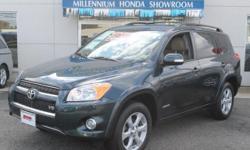 2011 Toyota RAV4 Ltd V6 - Heated Leather - Sunroof - Rearview Camera-Roof Rack - Very Clean - Only 25K Miles!! 2011 Toyota RAV4 Limited 4dr SUV (3.5L 6cyl) with Black Forest Pearl Exterior, Beige Interior. Loaded with 3.5L V6 SFI Engine, Leather Seats,