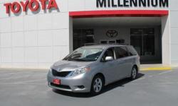 Millennium Toyota is honored to present a wonderful example of pure vehicle design... this 2011 Toyota Sienna LE only has 39,869 miles on it and could potentially be the vehicle of your dreams! This vehicle has met all the exacting standards to be