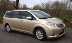 2011 Toyata Sienna Limited AWD with 49,000 miles.
Fully loaded--Smoke Free--Pet Free?One Owner?7 Passenger?Dealer serviced
Great condition
Leather Seats, Dual Moonroof, Navigation System, DVD Entertainment System, Alloy Wheels, Power Package
Sandy Beach