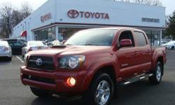 2010 TACOMA-V6-TRD SPORTS-4X4-AUTOMATIC-METALIC RED, ASH INTERIOR. CLEAN, WELL MAINTAINED AND FRESHLY SERVICED. TOYOTA CERTIFIED WITH SPECIAL 1.9% FINANCING AVAILABLE UP TO 60 MONTHS. THIS VEHICLE ALSO RECEIVES OUR EXCLUSIVE LIFETIME POWERTRAIN WARRANTY.