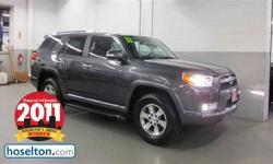 TOYOTA CERTIFIED. You win! 4 Wheel Drive! Set down the mouse because this terrific, reliable 2011 Toyota 4Runner is the one-owner SUV you've been thirsting for. This 4Runner will save you money by keeping you on the road and out of the mechanic's garage.
