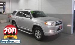 Toyota Certified, 4WD, CLEAN VEHICLE HISTORY....NO ACCIDENTS!, And ONE OWNER. Great SUV for all seasons! All Around champ! This 2011 4Runner is for Toyota fanatics looking the world over for a fully-loaded gem. Toyota Certified Pre-Owned means you not