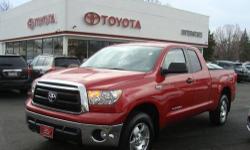 2011 TUNDRA-5.7-AWD-DOUBLE CAB-TRD SPORTS-METALIC DEEP RED, ASH INTERIOR. ALLOY WHEELS, BED LINER. EXCEPTIONALLY CLEAN AND FRESHLY SERVICED. TOYOTA CERTIFIED WITH 2.9% FINANCING AVAILABLE UP TO 60 MONTHS. THIS VEHICLE ALSO RECEIVES OUR EXCLUSIVE LIFETIME