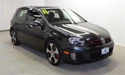Solid and stately, this 2011 Volkswagen GTI represents a faultless convergence of unparalleled power and beauty. It's outfitted with the following options: INTERLAGOS, CLOTH SEAT TRIM, CARBON STEEL GRAY METALLIC, GTI MAT KIT, Rear cargo cover, Center