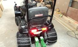 SALE - 26HP Tractor with 54" mower deck, dual stage snow blower, sno cab, weights, tire chains. New condition. Powerfull enough to haul all your garden/lawn equipment. $2850. Cut your mowing time with the 54" deck.