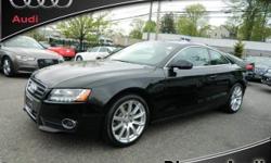 LOADED WITH ALL THE TOYS! BEAUTIFUL BLACK OVER BLACK A5 WITH SPORT PACKAGE, NAVIGATION, ADVANCED KEY, AND SO MUCH MORE - THE LIST GOES ON AND ON! AUDI CERTIFIED, NO GAMES NO GIMMICKS, PRICED TO MOVE, PRICED FOR THE MARKET! COME IN TODAY OR CALL BIENER