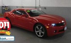 CLEAN VEHICLE HISTORY....NO ACCIDENTS!. Must see! A true driving machine! Are you interested in a pristine car? Then take a look at this good-looking 2012 Chevrolet Camaro. GM Certified Pre-Owned means you not only get the reassurance of a