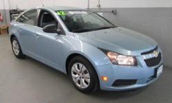 Cruze LS, GM Certified, ECOTEC 1.8L I4 DOHC VVT, 6-Speed Manual with Overdrive, Ice Blue Metallic, 1.9% available, BOUGHT HERE AND SERVICED HERE!!, BUY WITH CONFIDENCE***NOT AN AUCTION CAR**, CLEAN VEHICLE HISTORY....NO ACCIDENTS!, FRESH TRADE IN, GM