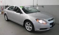 Malibu 1LS, GM Certified, ECOTEC 2.4L I4 MPI DOHC VVT 16V, 6-Speed Automatic, Silver Ice Metallic, Cloth, 1.9% available, ABS brakes, Power driver seat, REMAINDER OF FACTORY WARRANTY, and SIRIUS XM Satellite Radio. CLEAN VEHICLE HISTORY....NO ACCIDENTS!