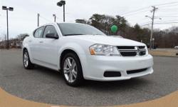 (631) 238-3287 ext.32
Win a score on this 2012 Dodge Avenger SE while we have it. It's outfitted with the following options: UCONNECT VOICE COMMAND W/BLUETOOTH, BRIGHT WHITE, 4-SPEED AUTOMATIC TRANSMISSION, BLACK INTERIOR, PREMIUM CLOTH LOW-BACK FRONT