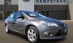 FORD CERTIFIED, ONE OWNER, 2012' FORD FOCUS SE, 203A Package, 4D Sedan, 2.0L I4 DGI Ti-VCT PZEV, 6-Speed Automatic W/Powershift, Front wheel Drive, Sterling Gray Metallic, Charcoal Black w/Cloth Heated Front Bucket Seats, SE Sport Package (Leather-Wrapped