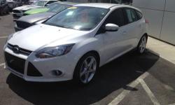 Just in. Beautiful 2012 Ford focus hatchback
White platinum with black leather interior
Titanium model. Top of the line.
Sync with my ford touch
Active Park assist
Navigation
Rearview camera and sensors
Keyless entry pushbutton start
Beautifully 18 inch