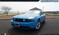 Look Hot Yet Cool Off with the 2012 Ford Mustang GT Convertible. ONE OWNER, NO ACCIDENTS! Leather Seating with matching Grabber Blue Accent. 5.0L V8! Contact The Friendly Ford Sales Team today at 315-789-6440 or stop by for a test drive!
Our Location is:
