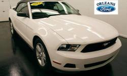 ***CLEAN CAR FAX***, ***DROP TOP***, ***LARGE SELECTION OF PREOWNED MUSTANGS***, ***ONE OWNER***, and ***WARRANTY***. Convertible buying made easy! How tempting is this good-looking 2012 Ford Mustang? This terrific Mustang would look so much better