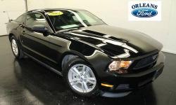***20 MUSTANGS IN STOCK TODAY***, ***BLACK/BLACK***, ***CLEAN CAR FAX***, ***DAYTIME RUNNING LIGHTS***, and ***ONE OWNER***. Detroit Muscle! Orleans Ford Mercury Inc is proud to offer this scorching 2012 Ford Mustang. A little cash can go a long way in