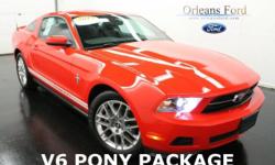 ***#1 PONY PACKAGE***, ***CLEAN CAR FAX***, ***ONE OWNER***, ***POLISHED ALUMINUM WHEELS***, ***PREMIUM***, and ***SECURITY PACKAGE***. Thank you for taking the time to look at this terrific-looking and fun 2012 Ford Mustang. Climb into this superb