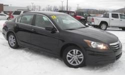***CLEAN VEHICLE HISTORY REPORT***, ***ONE OWNER***, and ***PRICE REDUCED***. Accord LX-P 2.4 and Black. Set down the mouse because this 2012 Honda Accord is the car you've been looking to get your hands on. Kelley Blue Book's kbb.com adorns the 2011