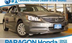 Honda Certified. Switch to Paragon Honda! Nice car! Only one owner, mint with no accidents!**NO BAIT AND SWITCH FEES! brbrIf essentials for a new car include comfort combined with capability, the Accord has got you covered. Honda Certified Pre-Owned means