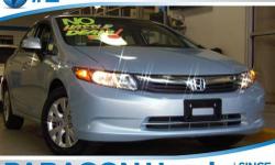 Honda Certified. Silver Bullet! No games, just business! Only one owner, mint with no accidents!**NO BAIT AND SWITCH FEES! Providing fuel economy to a near 40 MPG, offering positive driving dynamics and comfortably cradling you in the process makes this