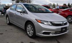 Stock #A8781. NICE!! GREAT OPTIONS!! 2012 Honda Civic EX-L!! Heated Leather Seats Power Moonroof Hands-Free Communication Alloy Wheels Heated Side Mirrors Power Windows Locks and Mirrors AM/FM/CD and Keyless Entry!! Concerned About Fuel Economy? -This is